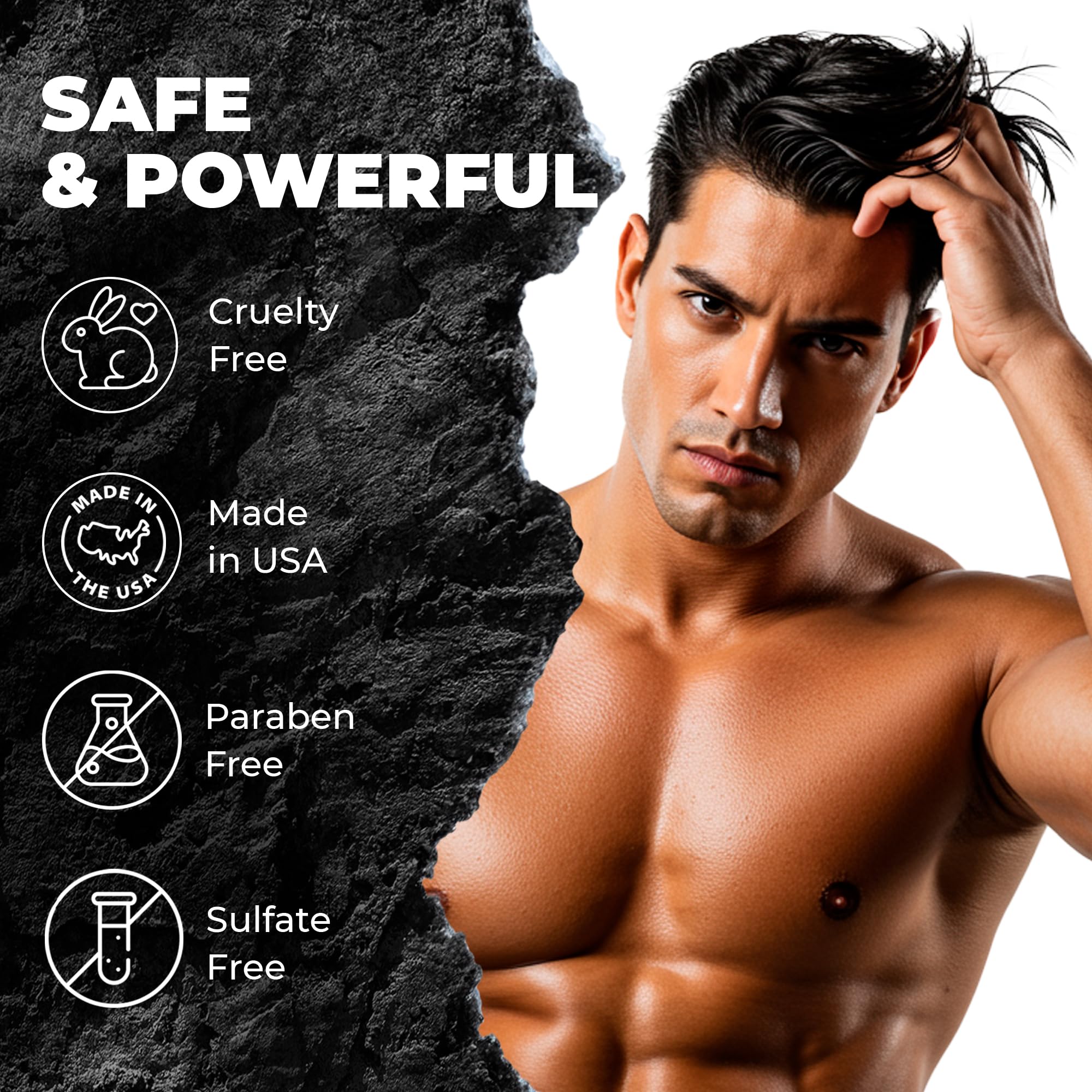 Bossman Hair Shampoo for Men – Natural Moisturizing Men's Shampoo with Keratin & Vitamin Pro5 Enriched - Paraben & Sulfate Free (Stagecoach Scent)